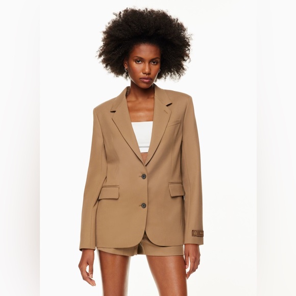 Babaton New Agency Blazer NWT Camel Color Size Large - Picture 6 of 10